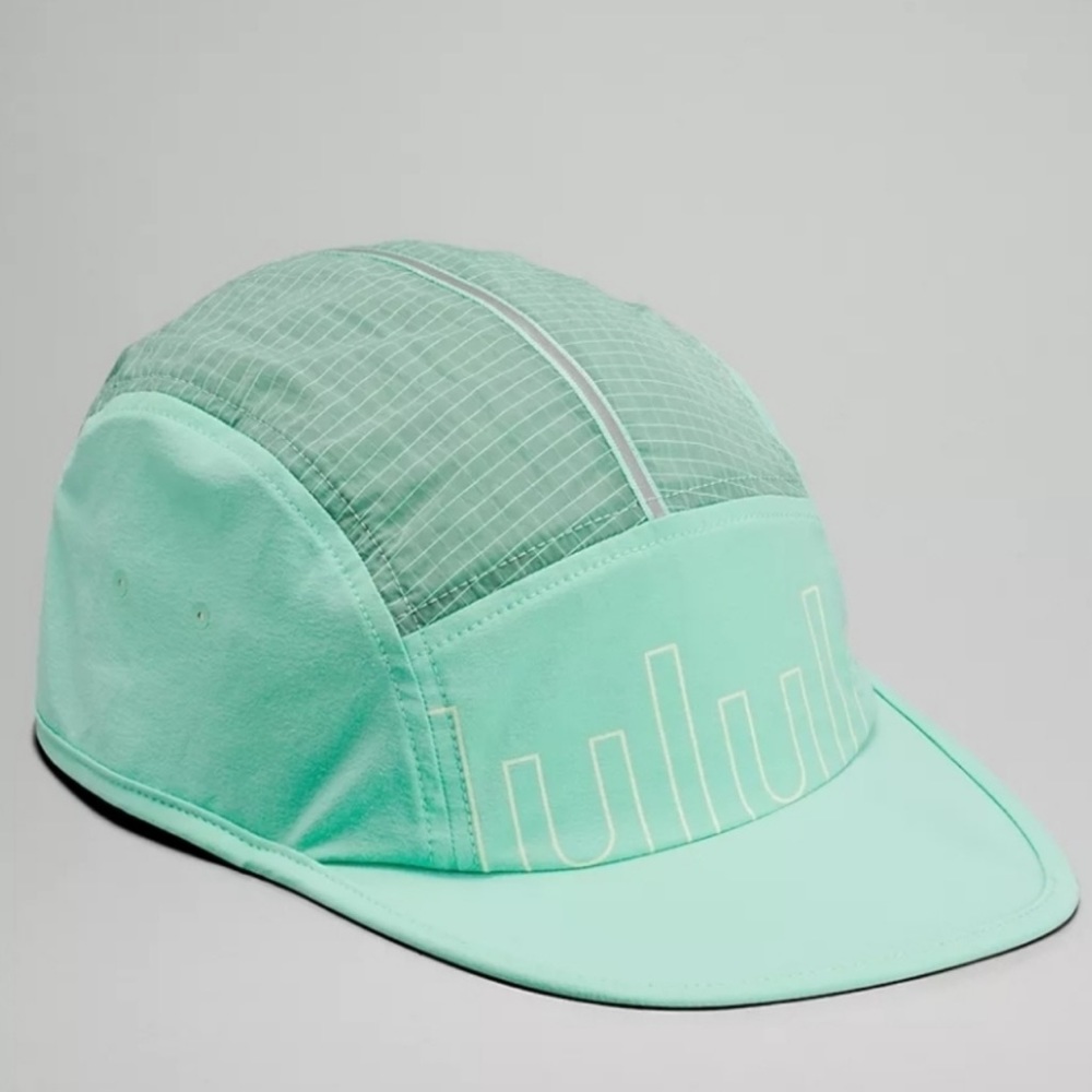 New with Tags!!! Lululemon Drawcord Hiking Cap Wild Mint Green Dewy Tiffany Blue - Picture 2 of 13
